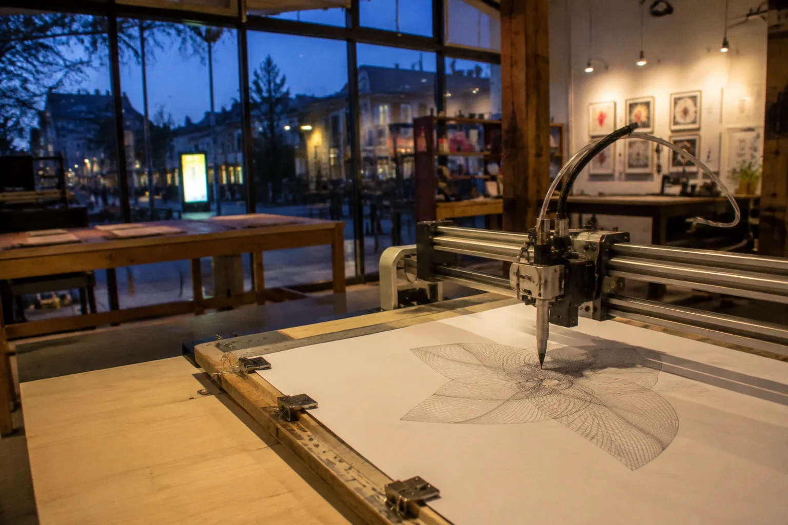 Pen plotter et p5.js : le passage au papier de Léa