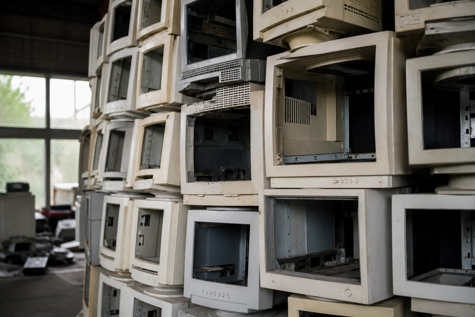 Upcycling informatique : mon installation en écrans obsolètes